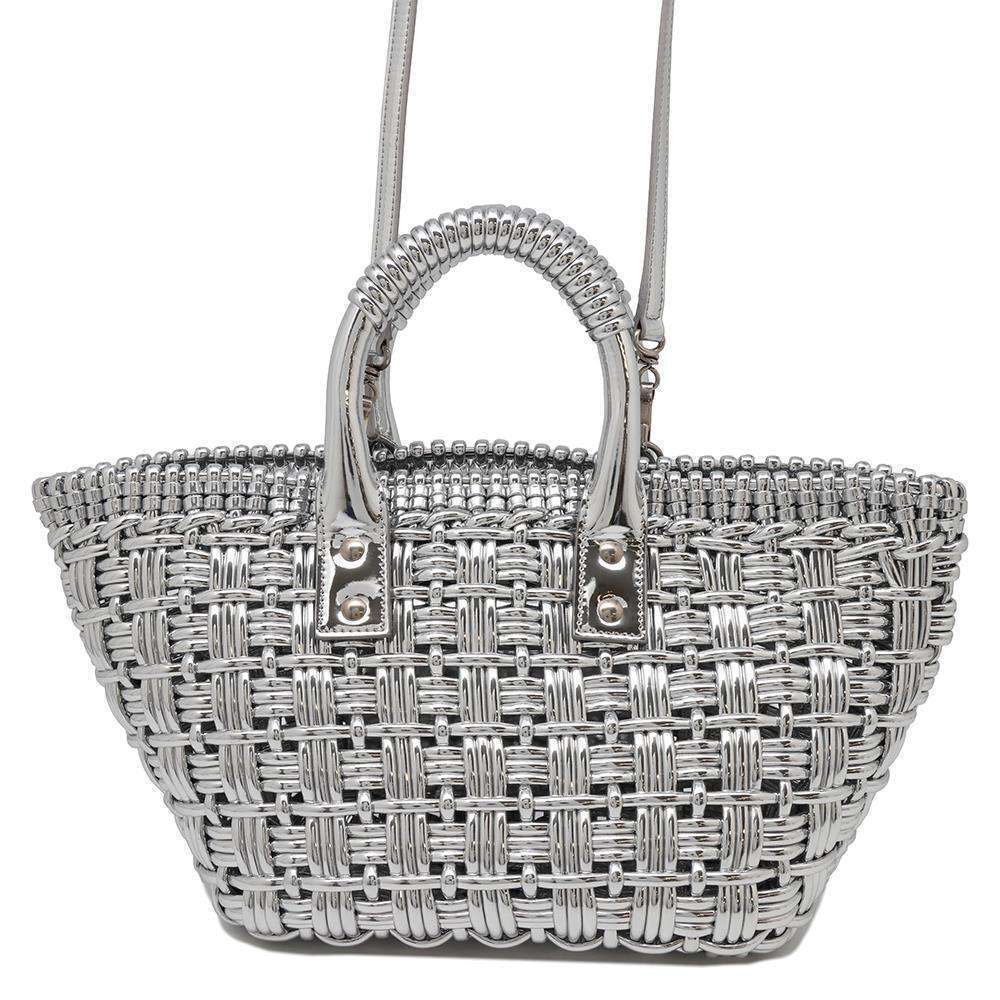 Balenciaga Bistro XS Patent Vernis Leather Handbag Basket
